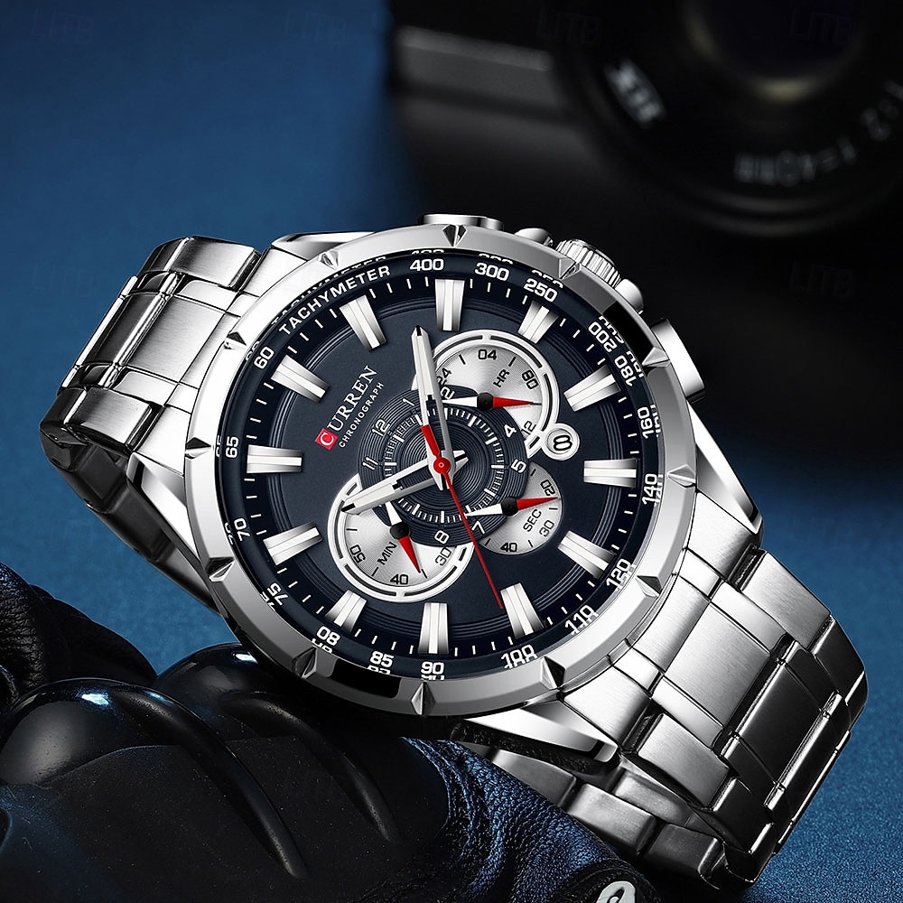 Orologio al quarzo CURREN da uomo moda outdoor orologio da polso casual luminoso calendario impermeabile orologio in acciaio del 2025 a $44.99 –P2