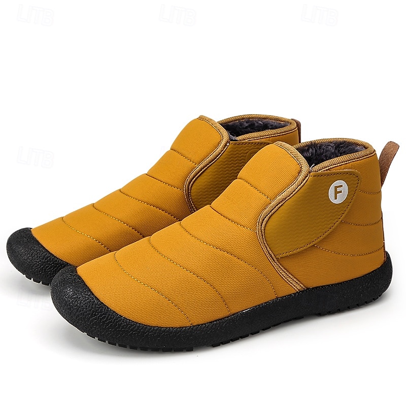 Men's Insulated Winter Snow Boots – Waterproof Slip-On Ankle Boots with Faux Fur Lining, Anti-Slip Sole for Outdoor Hiking & Cold Weather 2025 - $46.99 –P1