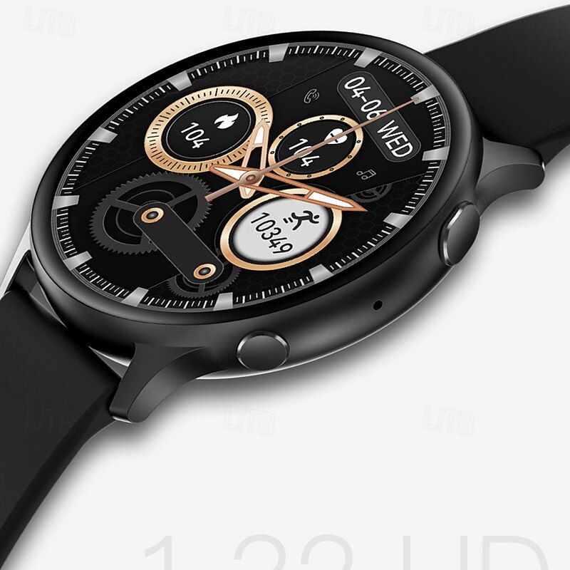 nou smartwatch mx15 apel bluetooth ritm cardiac temperatura corpului asistent vocal 1,32 soluție de extindere a ecranului rotund măsurarea temperaturii corpului apel bluetooth muzică bluetooth 2025 - $48.99 –P6