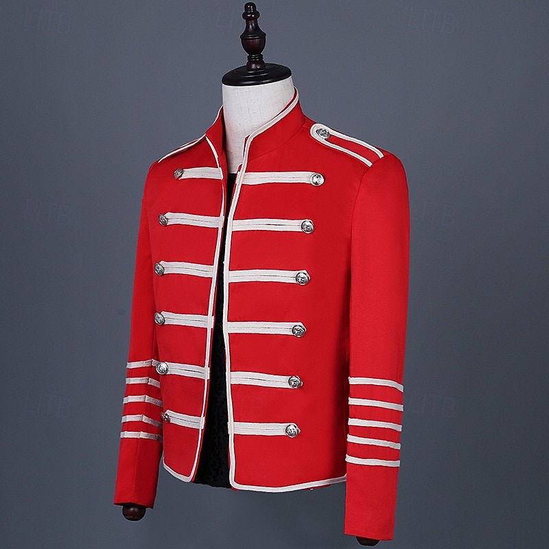 Retro Vintage Rococo Coat Masquerade Circus Jacket Prince Aristocrat Men's Carnival Masquerade Event / Party Adults' Coat Spring Fall & Winter 2025 - $71.99 –P3