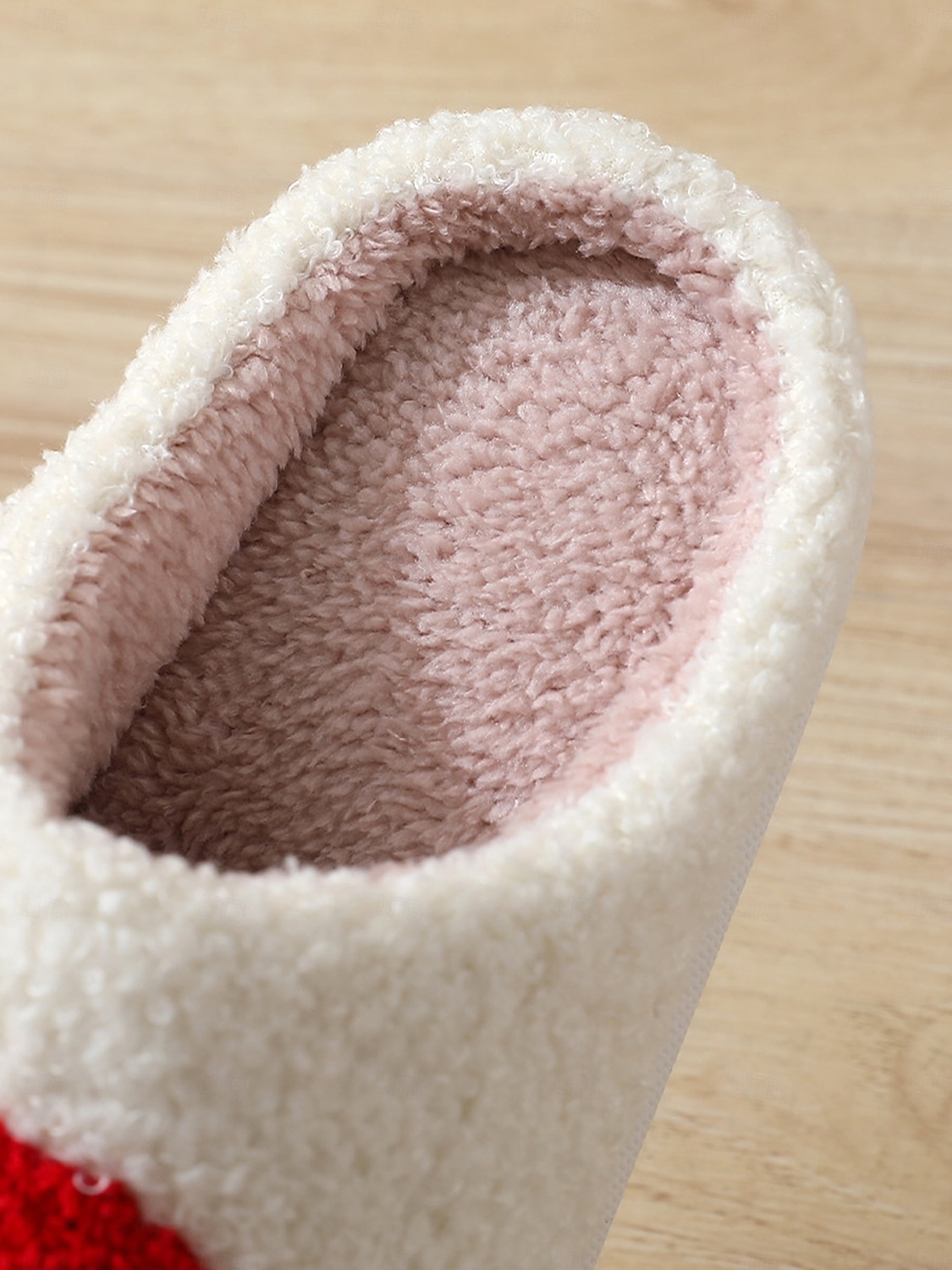 pantofole da interno nere comode da donna con ricamo a forma di fungo rosso - fodera in peluche, suola antiscivolo, perfette per il relax invernale in casa del 2025 a $18.99 –P4