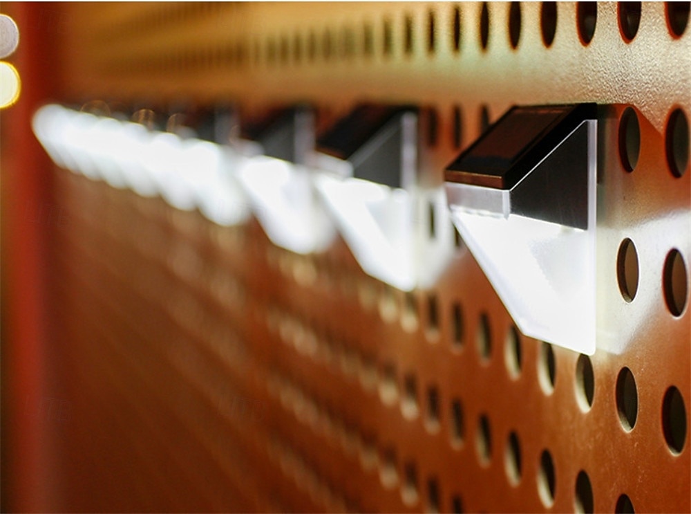 solcellevegglampe utendørs vanntett belysning hagedekorasjon solcellelys trapp gjerde sollyslampe 1/2stk 2026 - $16.49 –P6