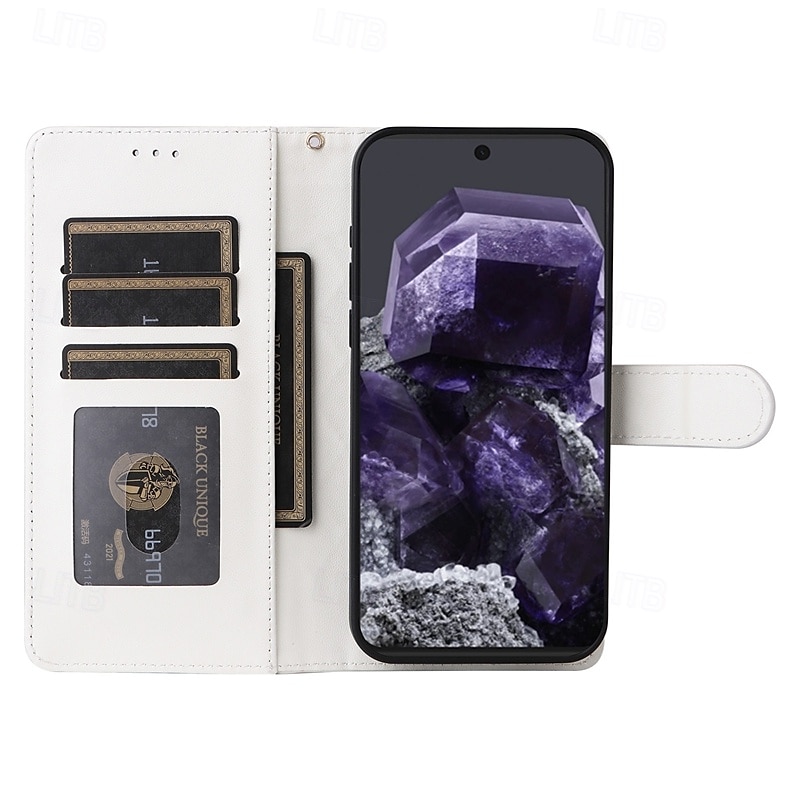 2025年 電話 ケース 用途 ピクセル9プロ Pixel 8 Pro Pixel 8 ピクセル9 Pixel 7 Pro フリップカバー スタンド付き リストストラップ付き カード挿入口 レトロ風 TPU PUレザー コレクション – $15.99 –P2