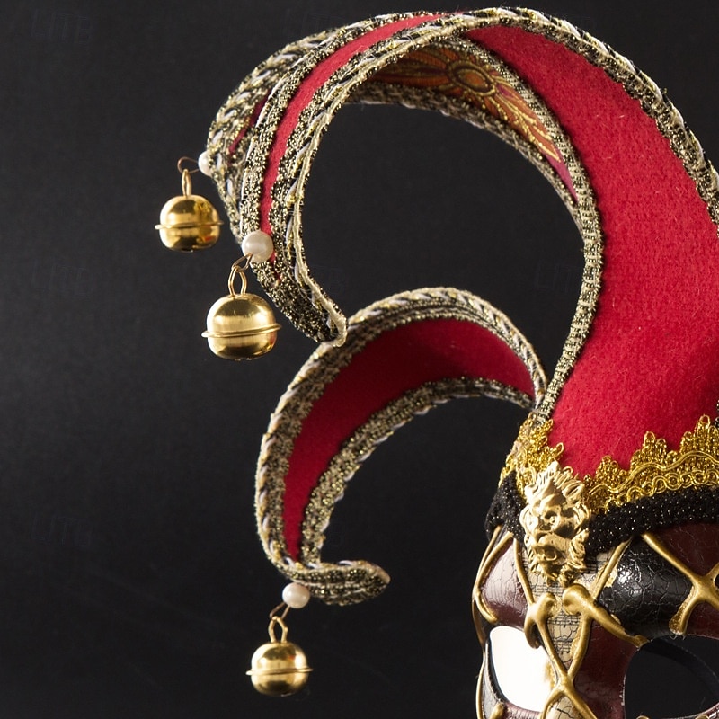 Paprikajancsi Halloween Velencei maszk Arlecchino Farsangi maszk Zárt sisak Felnőttek Női Mindszentek napja Farsang Mardi Gras Parti Álarcos mulatság Velencei karnevál Egyszerű Halloween jelmezek 2025 - $41.99 –P2