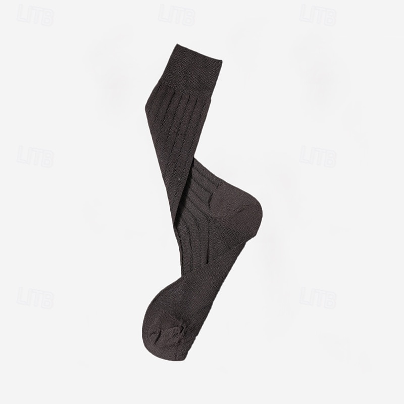 Men's 1 Pair Socks Black Red Color Solid Color Formal Wedding Anniversary Thin Spring &  Fall Knitwear Elegant 2025 - $12.99 –P4