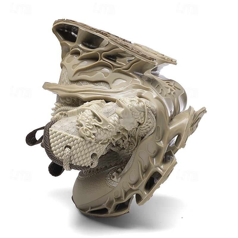scarpe da ginnastica sportive leggere da uomo a tema drago – design unico della suola scolpita, scarpe da corsa traspiranti e comode per lo sport e lo street style del 2025 a $54.99 –P5