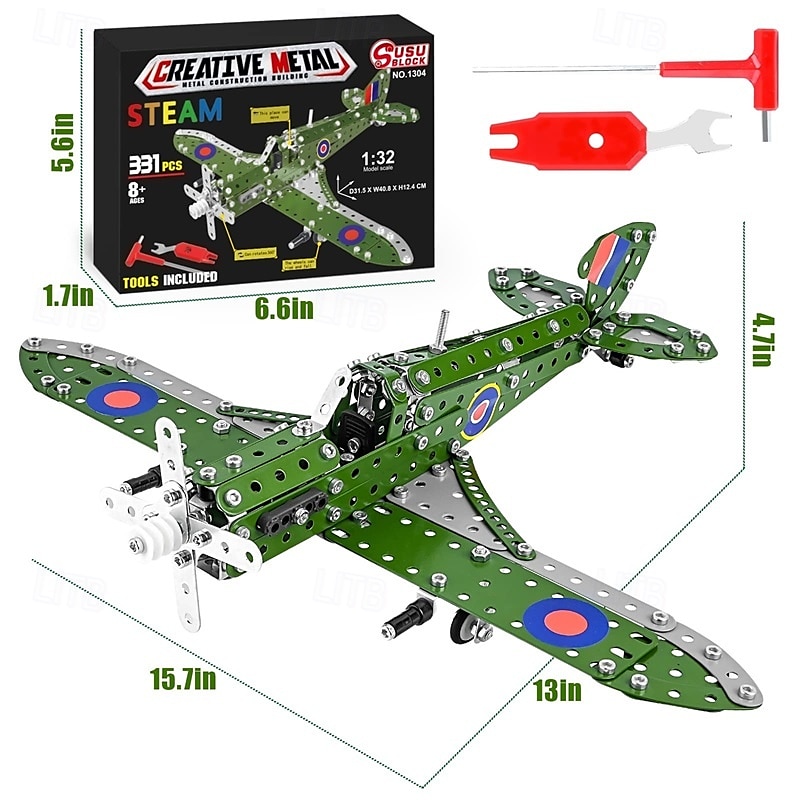 Bouw Speelgoed Model Vliegtuig Kits voor Jongens 8-12 Vliegtuig Model Schaal 132 Metaal Bouwkit Model Vliegtuigen voor Kinderen 8-12 Beste Vliegtuig Cadeaus voor Hurrikaan Vechters Fans Kerstcadeau 2026 - $31.99 –P4
