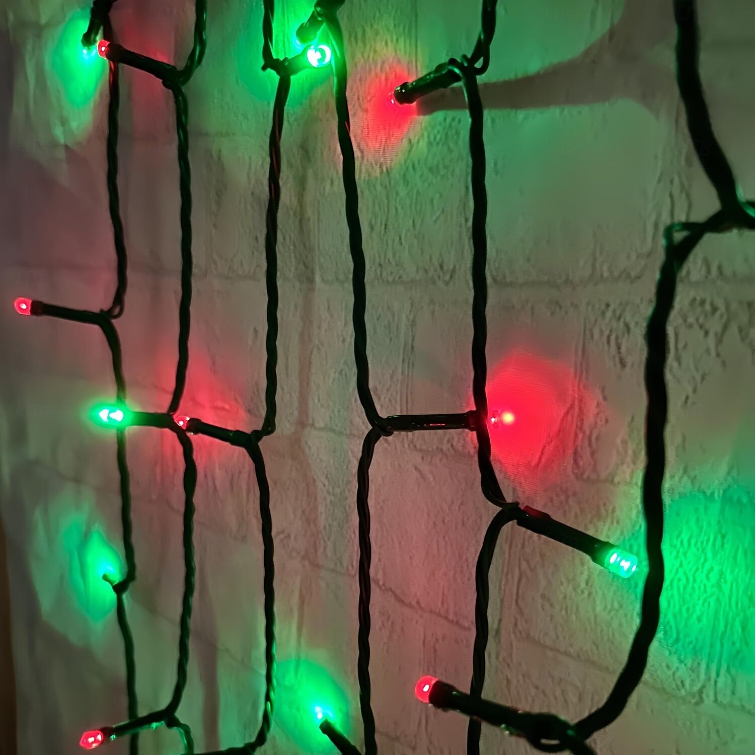 2 stk 10m 100led solcellelys – røde og grønne vanntette utendørs lysstrenger til jul gårdsplass hage balkong gjerde juletre festlig atmosfære dekorativ lysstreng 2025 - $22.99 –P4