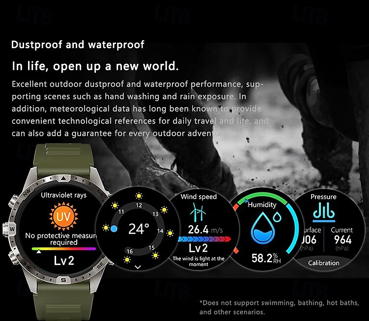 GT45 Smart Watch Men Bluetooth Call Outdoor Sports Voice Assistant Compass Health Monitoring Fitness Tracker Smartwatch 2025 - $68.99 –P10