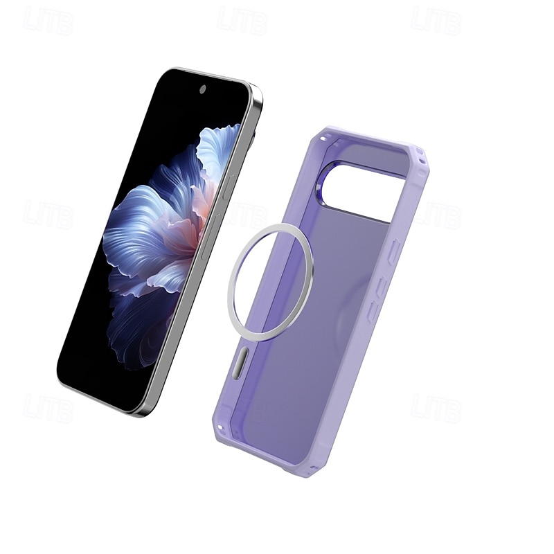 τηλέφωνο tok Για Pixel 9 Pro Pixel 9 Pro XL Pixel 9 Πίσω Κάλυμμα Μαγνητική Υποστήριξη ασύρματης φόρτισης Ανθεκτική σε πτώσεις Ρετρό TPU 2025 - $16.99 –P8