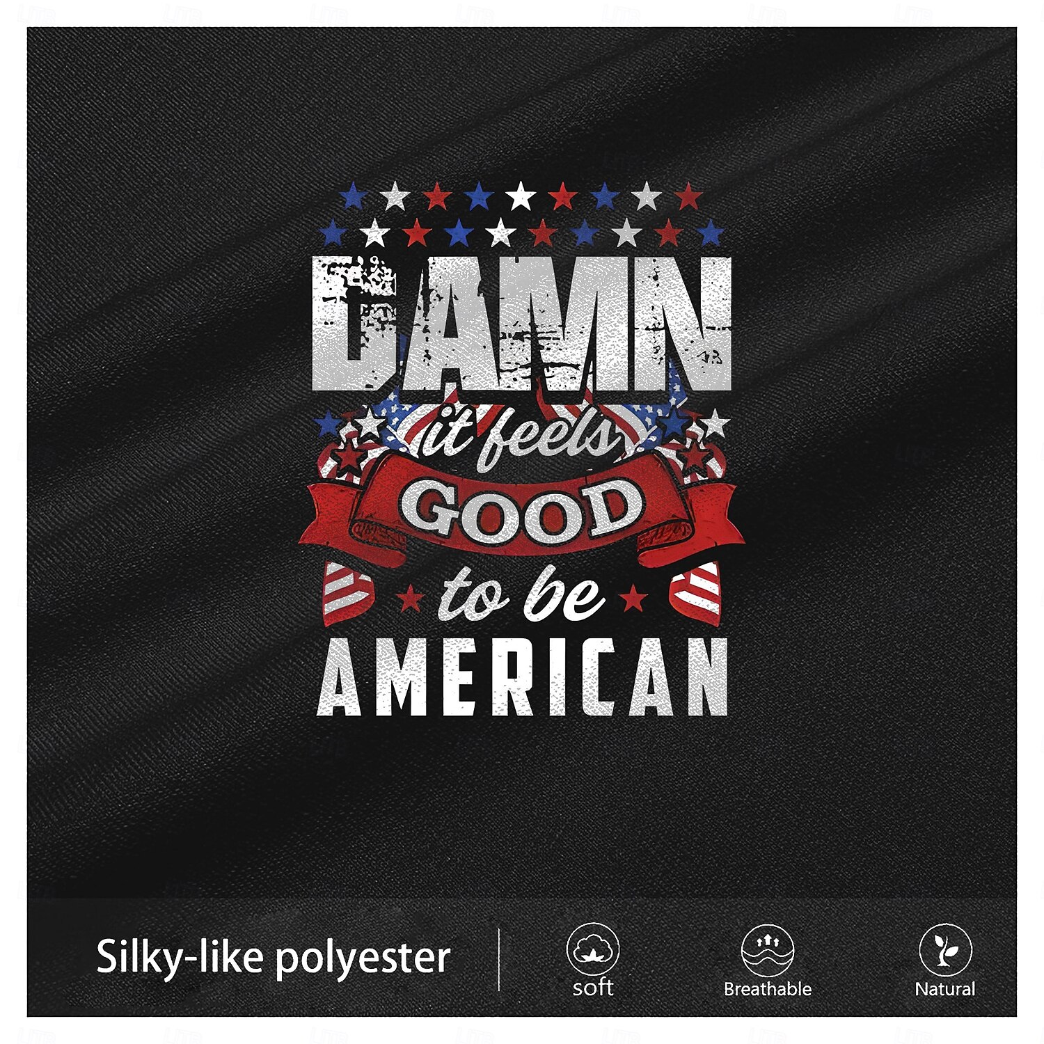 Ανδρικό T-Shirt Μικρή Μανίκια Πατριωτικό Γραφικό T-Shirt Με Εκτύπωση 'Γαμώ Το Νιώθω Καλά Που Είμαι Αμερικανός' 2025 - $15.99 –P7