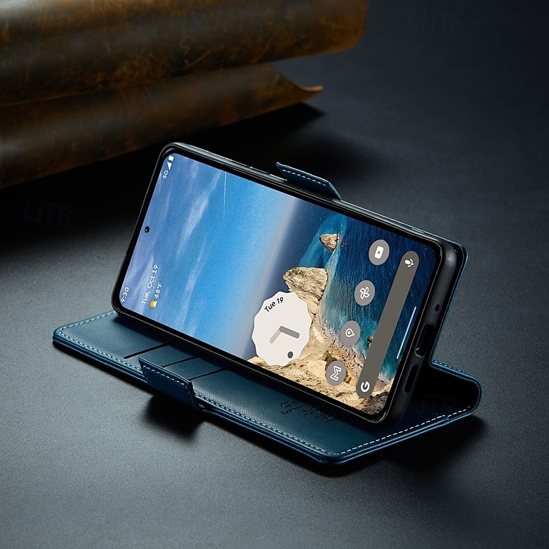 телефон Кейс для Назначение Google Пиксель 9 Про Pixel 9 ProXL Pixel 8 Pro Pixel 8 Пиксель 9 Откидная крышка со стендом Магнитный Разъем для карты Ретро ТПУ Кожа PU 2025 - $17.99 –P6