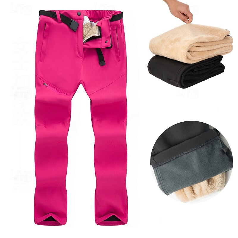 Per donna Pantaloni Cargo Pantaloni da escursionismo Pantaloni Tattici Cappotto invernale Militare Inverno Autunno Esterno Vestibilità regolare Fodera in Pile Impermeabile Asciugatura Rapida Pantaloni del 2026 a $61.99 –P4