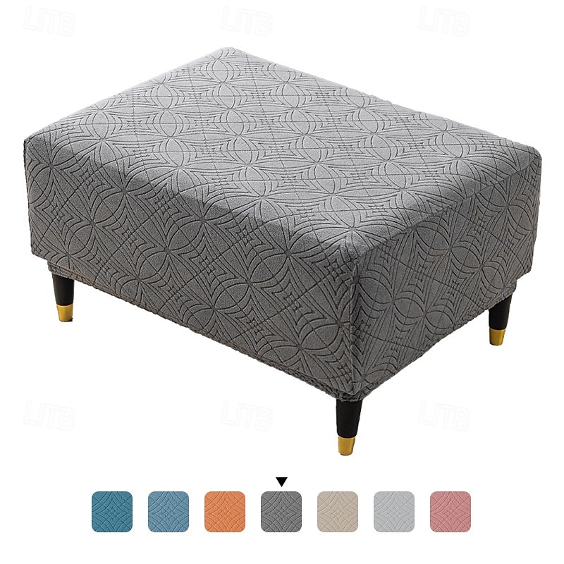 Copri pouf quadrato, copri pouf spesso ed elastico di grandi dimensioni per pouf quadrati di grandi dimensioni, copri mobili extra large e copri poggiapiedi per l'arredamento del soggiorno del 2025 a $12.49 –P13