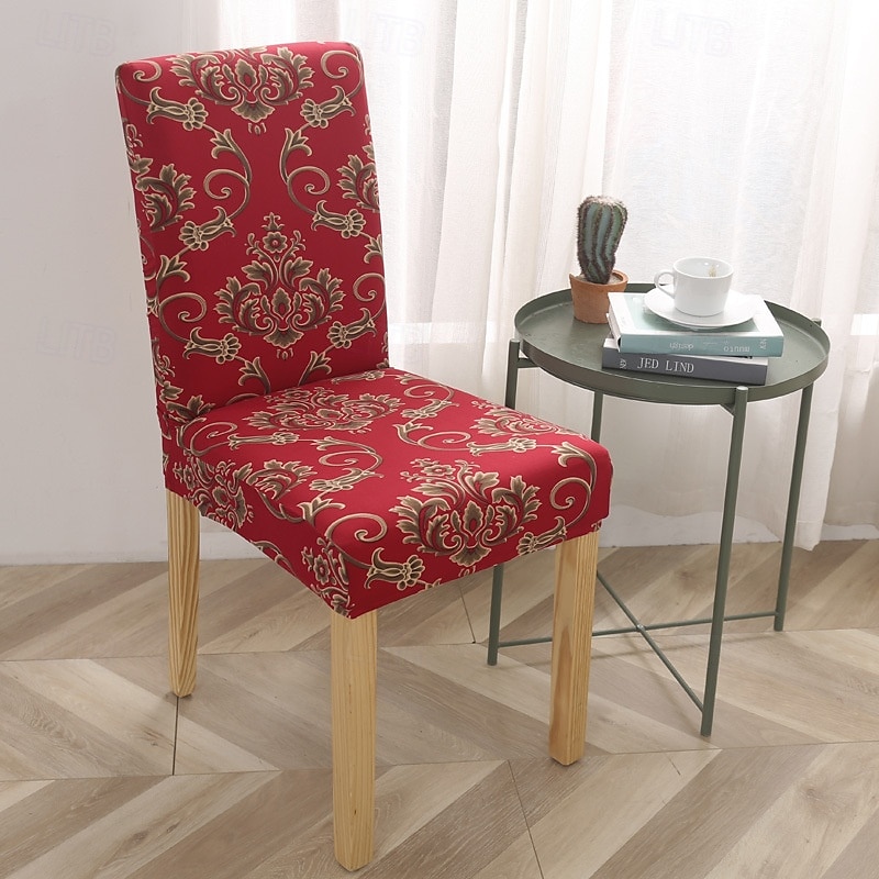 Funda elástica para silla de comedor, funda elástica y duradera para silla de comedor con respaldo alto, ideal para proteger y refrescar las sillas de comedor, agrega comodidad y estilo a la decoración de su comedor 2025 - $10.99 –P12