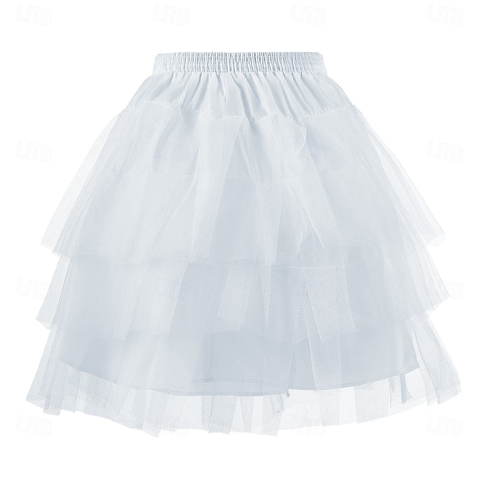 1950er Prinzessin Reifrock Krinoline Unterrock Tüllrock Einfarbig Damen Maskerade Veranstaltung / Fest Abschlussball Junggesellinnenabschiedsparty Erwachsene Rock 2025 - $12.49 –P4