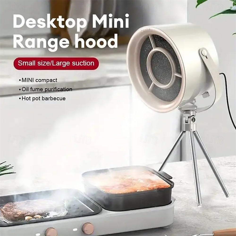 Campana extractora portátil ajustable de 3 velocidades Campana extractora de escritorio colgante con pantalla de filtro de 12 pulgadas Campana extractora de escritorio móvil con soporte 2025 - $44.99 –P1
