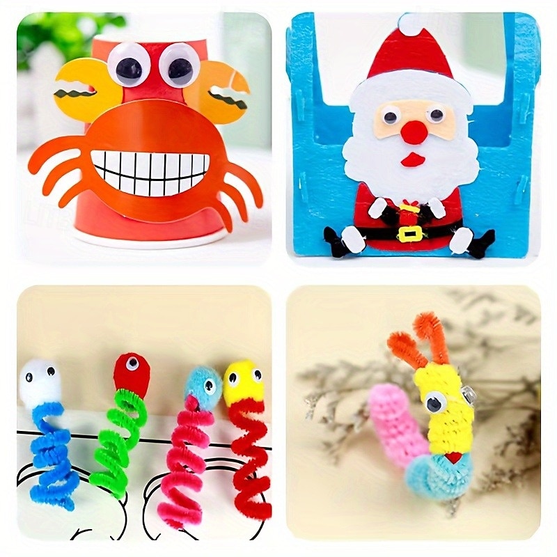 700PCS Plastic Wiggly Googly Eyes Set for Dolls and Crafts Assorted Sizes 4-12MM Suitable for Ages 14 2025 - $14.99 –P10