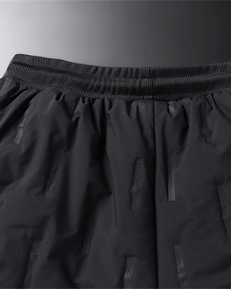 Men's Sherpa Fleece Pants Sweatpants Joggers Trousers Pocket Drawstring Elastic Waist Plain Comfort Warm Sports Outdoor Daily Fashion Casual Black 1# Black Micro-elastic 2026 - $16.49 –P7