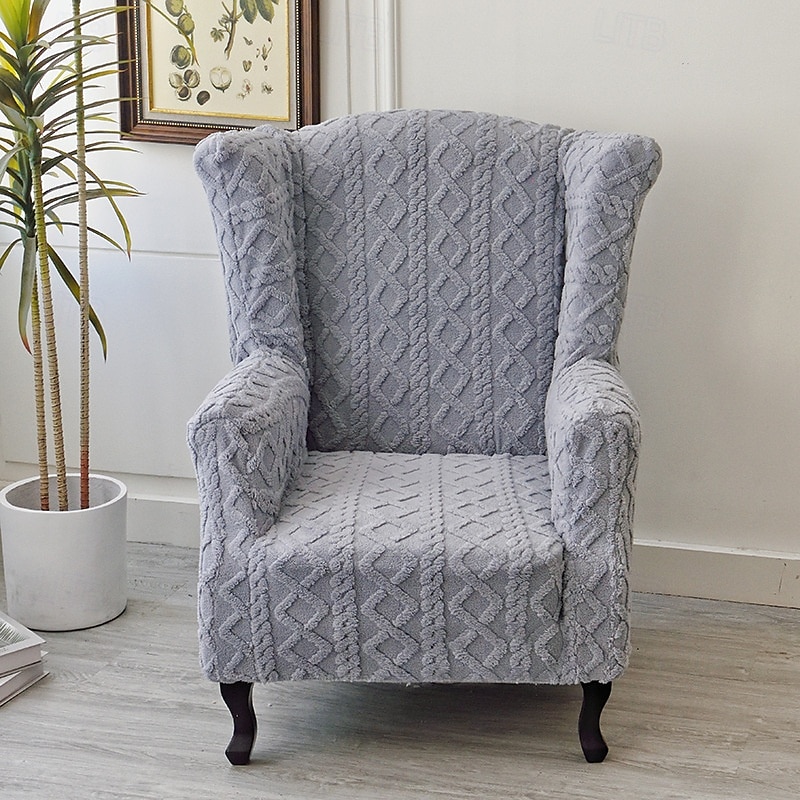 Stretch Printed Wingback Chair Cover Durable and Elastic Slipcover with Stylish Print Design Perfect for Protecting and Refreshing Your Wingback Chair Ideal for Home Decor 2025 - GBP £34 –P9
