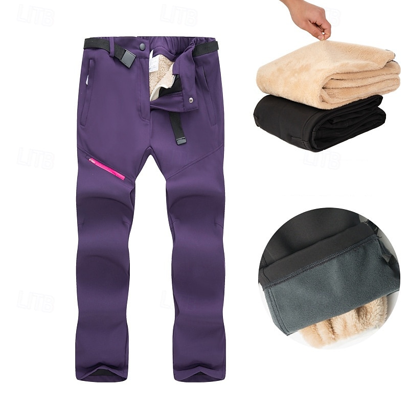 Per donna Pantaloni Cargo Pantaloni da escursionismo Pantaloni Tattici Cappotto invernale Militare Inverno Autunno Esterno Vestibilità regolare Fodera in Pile Impermeabile Asciugatura Rapida Pantaloni del 2026 a $61.99 –P3