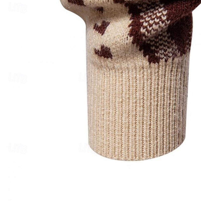 Herren Pullover Strickpullover Gerippt Stricken Standard Strick Raute Kargen Modisch Basic Freizeitskleidung Verabredung Bekleidung Herbst Winter Schwarz Rote S M L 2025 - $39.99 –P16