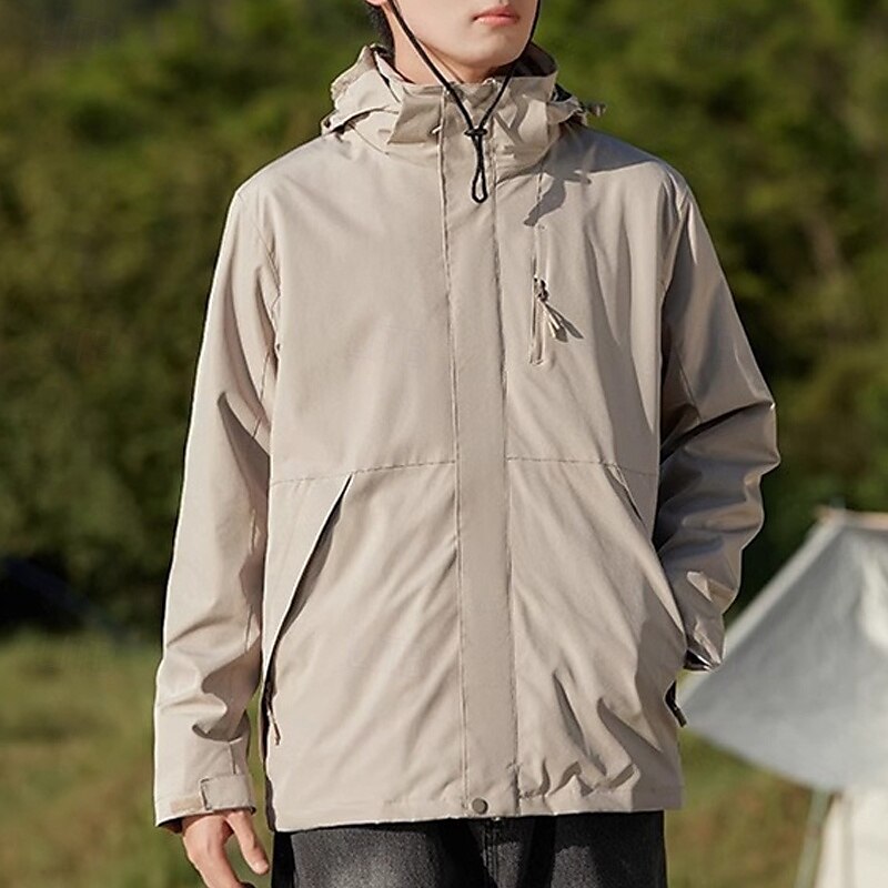 Miesten Naisten Softshell-takki Vaellustakki Talvi ulko- Tuulenkestävä Vedenkestävä 3-in-1-takki Fleecetakit Tuulitakki takki Matkailu Musta Keltainen Armeijan vihreä Punainen Purppura 2025 - $84.99 –P7