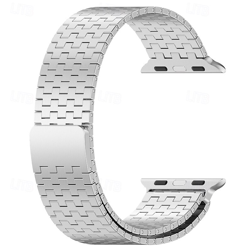Loop Solo Compatível com Pulseira Apple Watch 38mm 40mm 41mm 42mm 44mm 45mm 49mm Fecho Magnético Ajustável Aço Inoxidável pulseira de substituição para iwatch Ultra 2 Series 9 8 7 SE 6 5 4 3 2 1 de 2025 por $25.99 –P13