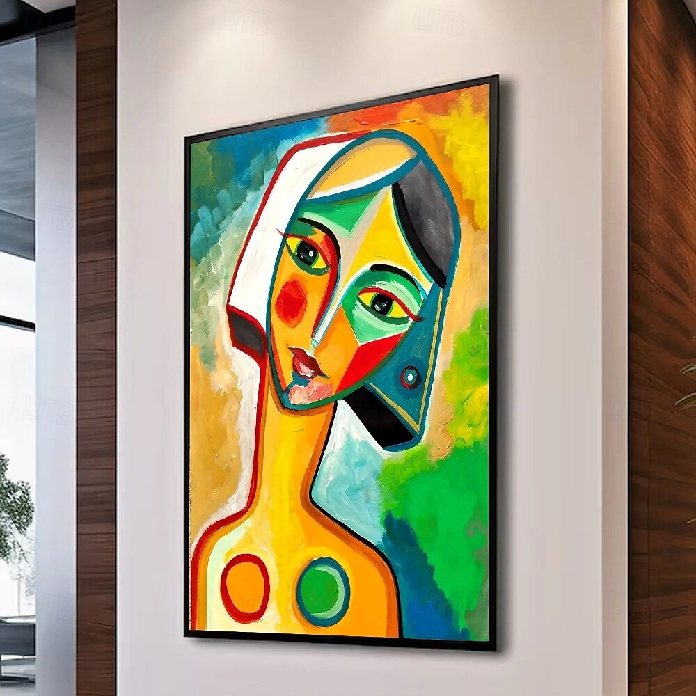 pablo picasso vrouwen abstract olieverfschilderij met de hand geschilderd pablo picasso canvas kunst schilderij muur pablo picasso stijl schilderij voor woonkamer slaapkamer huisdecoratie muurkunst 2025 - $116.99 –P4