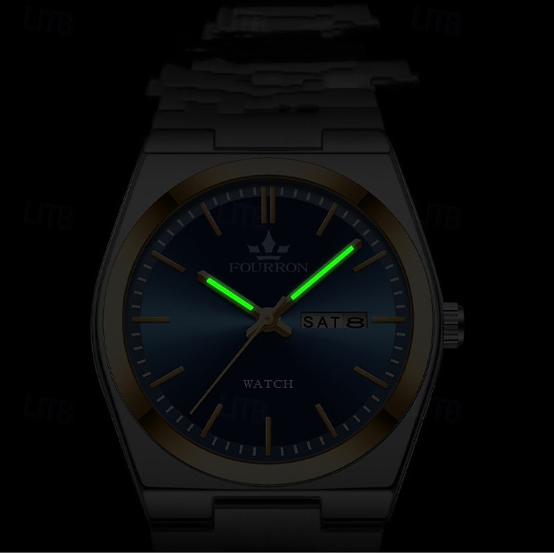 New Fashion Trend Mineral Reinforced Glass Lens Waterproof Night Light Calendar Sunday Display Business Leisure Sports Handsome And Stylish Men'S Watch 2025 - $25.99 –P6