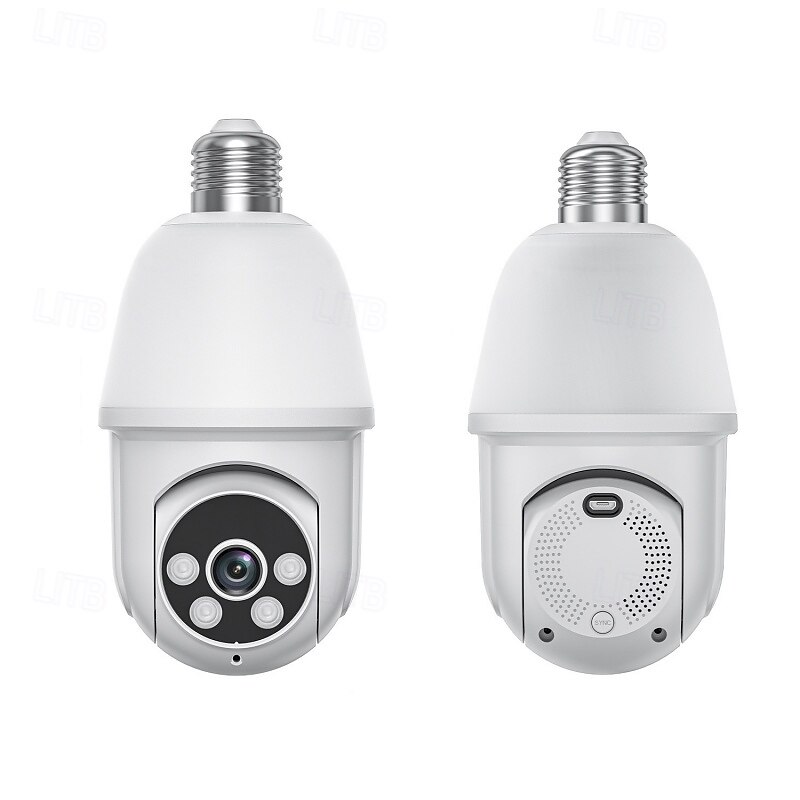 Cámara de seguridad con bombilla de 1080p, detección de movimiento y alarma, wifi de 2,4 GHz, solo conversación bidireccional, visión nocturna en color, detección de personas para seguridad del hogar 2025 - $77.99 –P1