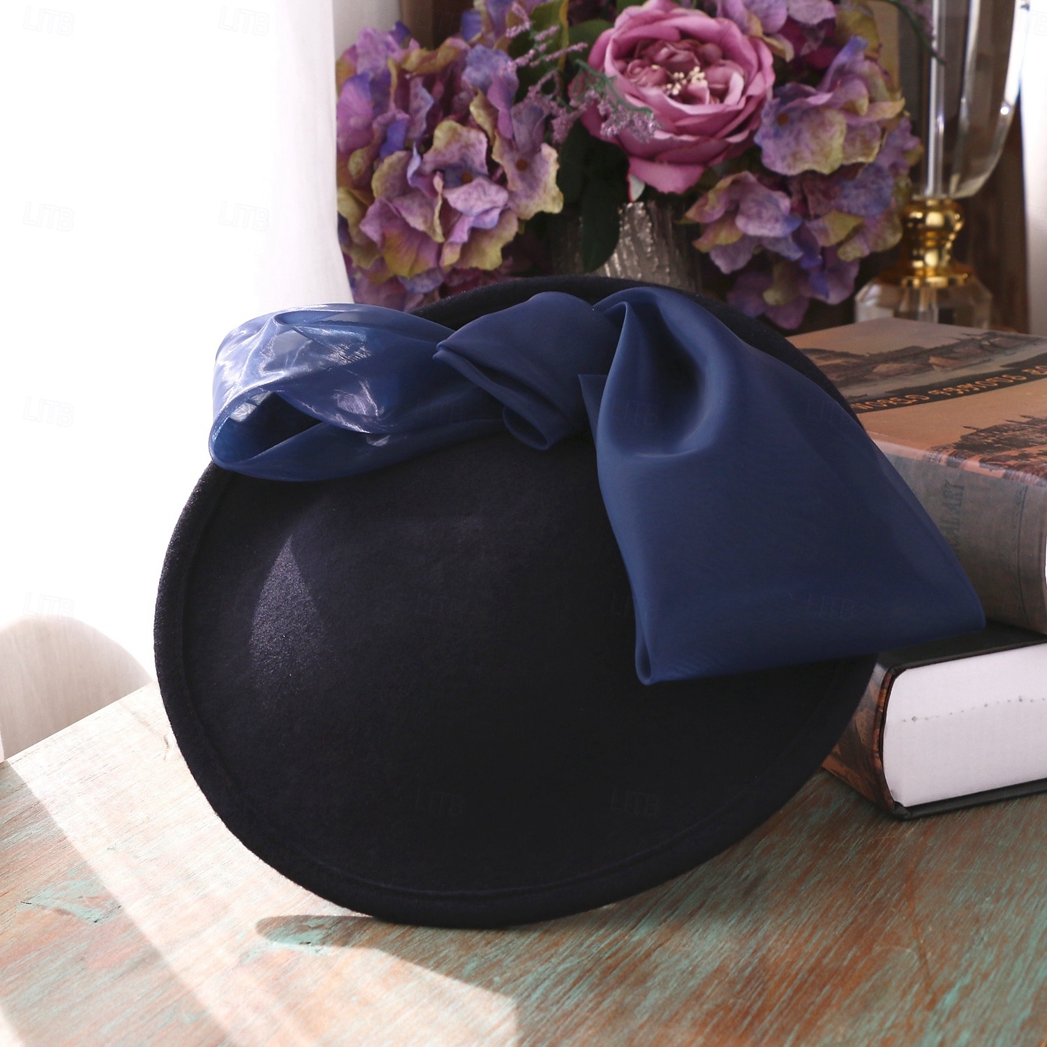 шляпы 100% шерсть шляпа-блюдце цилиндр свадебный коктейль элегантный свадебный с бантом сращивание головной убор головной убор 2026 - $27.99 –P12