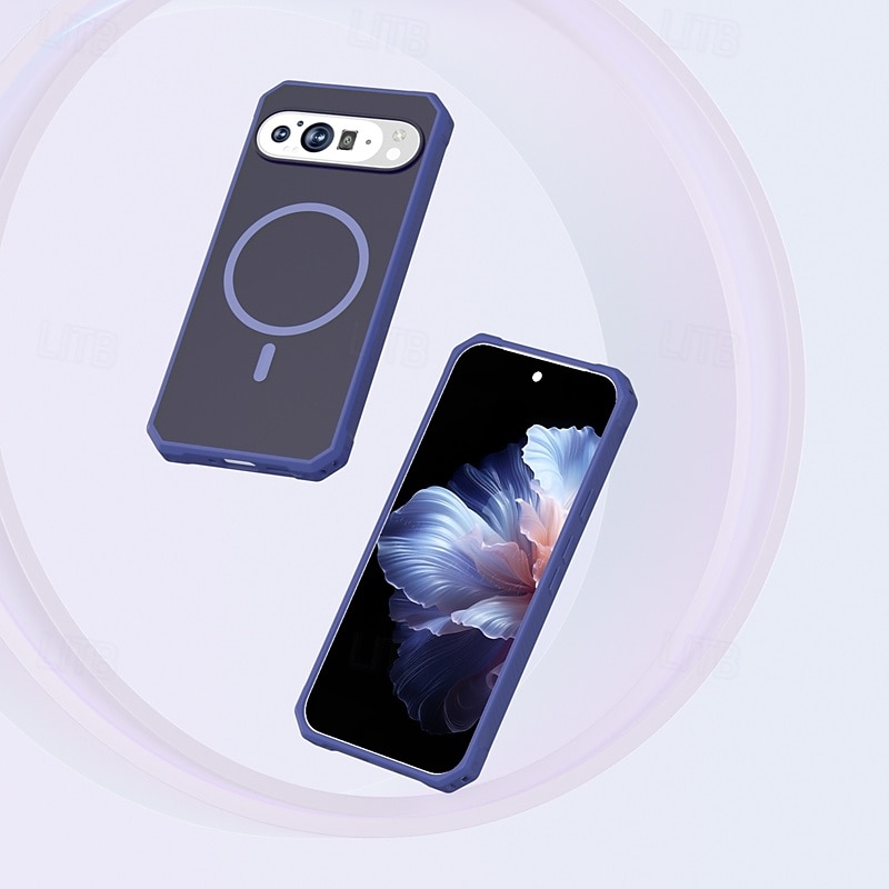 τηλέφωνο tok Για Pixel 9 Pro Pixel 9 Pro XL Pixel 9 Πίσω Κάλυμμα Μαγνητική Υποστήριξη ασύρματης φόρτισης Ανθεκτική σε πτώσεις Ρετρό TPU 2025 - $16.99 –P3