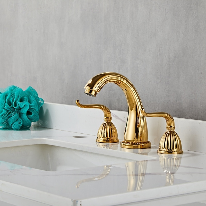 robinets de salle de bain pour lavabo 3 trous 2 poignées robinets de lavabo de vanité robinet 3 trous pour lavabo de salle de bain robinets de lavabo de vanité avec eau chaude et froide de 2025 ? $129.99 –P4