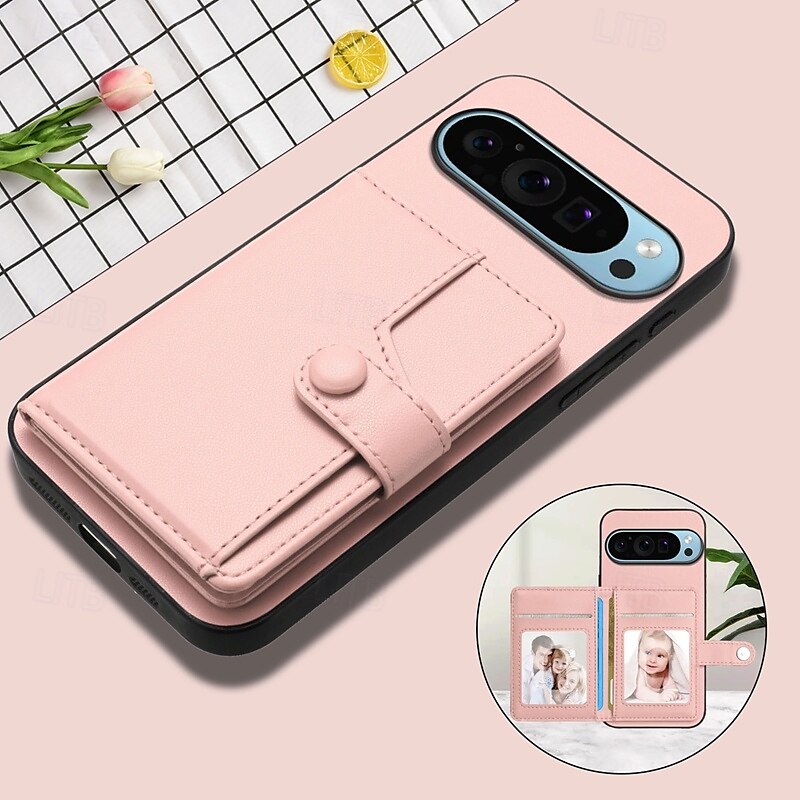 2025年 電話 ケース 用途 ピクセル9プロ ピクセル9プロXL Pixel 8 Pro Pixel 8 ピクセル9 バックカバー スタンド付き カード挿入口 耐衝撃 レトロ風 TPU PUレザー コレクション – $16.99 –P2