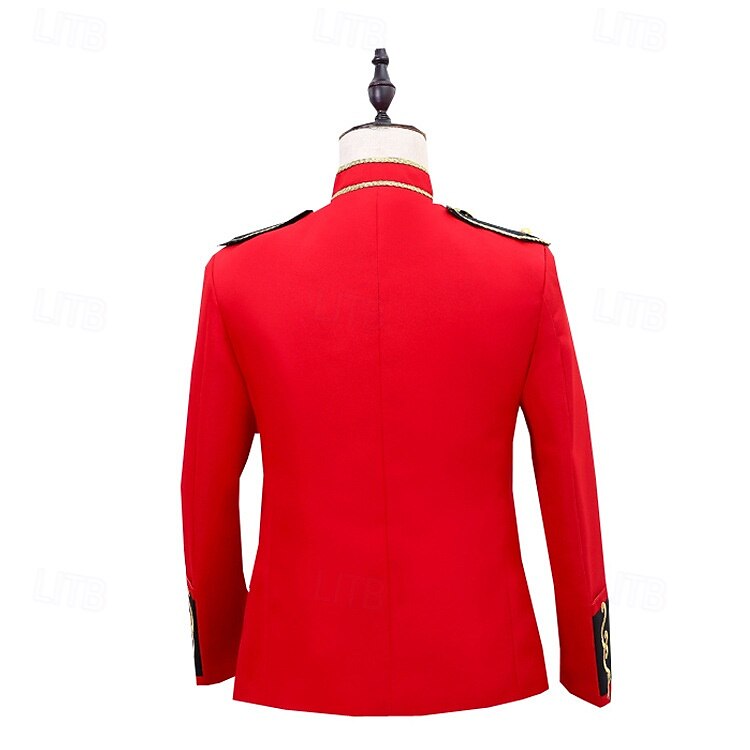 Retro Vintage Rococo Coat Masquerade Circus Jacket Prince Aristocrat Men's Carnival Masquerade Event / Party Adults' Coat Spring Fall & Winter 2025 - $74.99 –P2