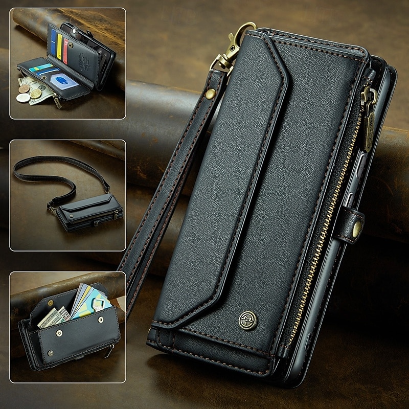 telefon Carcasă Pro Google Pixel 9 Pro Pixel 9 Pro XL Pixel 8 Pro Pixel 8 Pixel 9 Pouzdro na peněženku Magnetické Zip Podpora bezdrátového nabíjení Retro TPU PC 2025 - $34.99 –P13