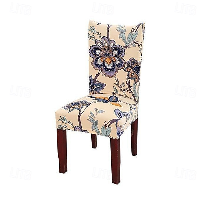 Funda elástica para silla de comedor, funda elástica y duradera para silla de comedor con respaldo alto, ideal para proteger y refrescar las sillas de comedor, agrega comodidad y estilo a la decoración de su comedor 2025 - $10.99 –P9