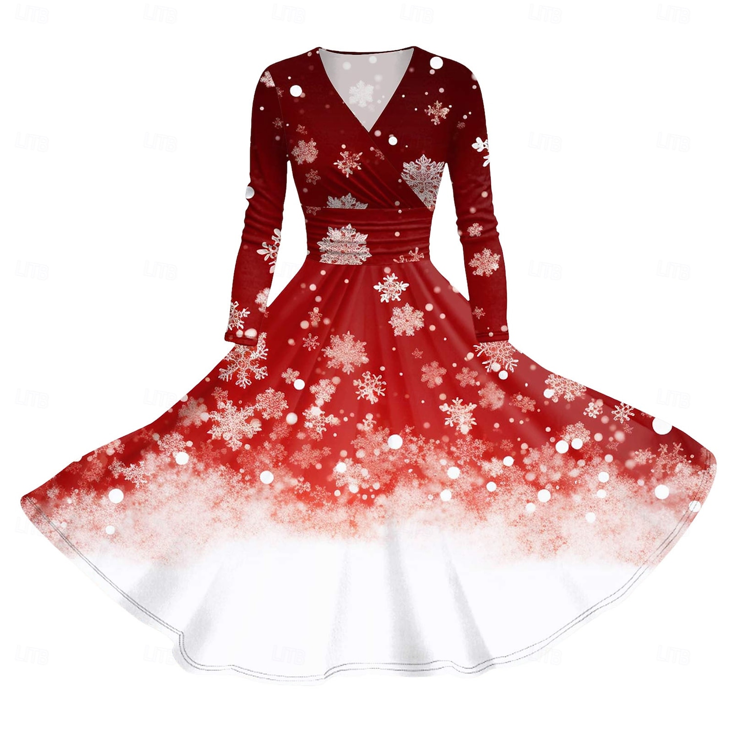 Rochie A-Line Rochie de Crăciun Crăciun Pentru femei Crăciun Mascaradă Ajunul Craciunului 1950 Adulți Crăciun Petrecere Revelion Rochie 2025 - $27.99 –P2