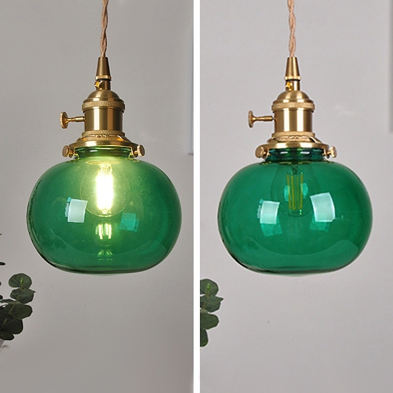 nordic ins retro atmosféra mosazné skleněné nástěnné svítidlo kreativní individuální nástěnné svícny noční 110-240v 2026 - $92.99 –P2