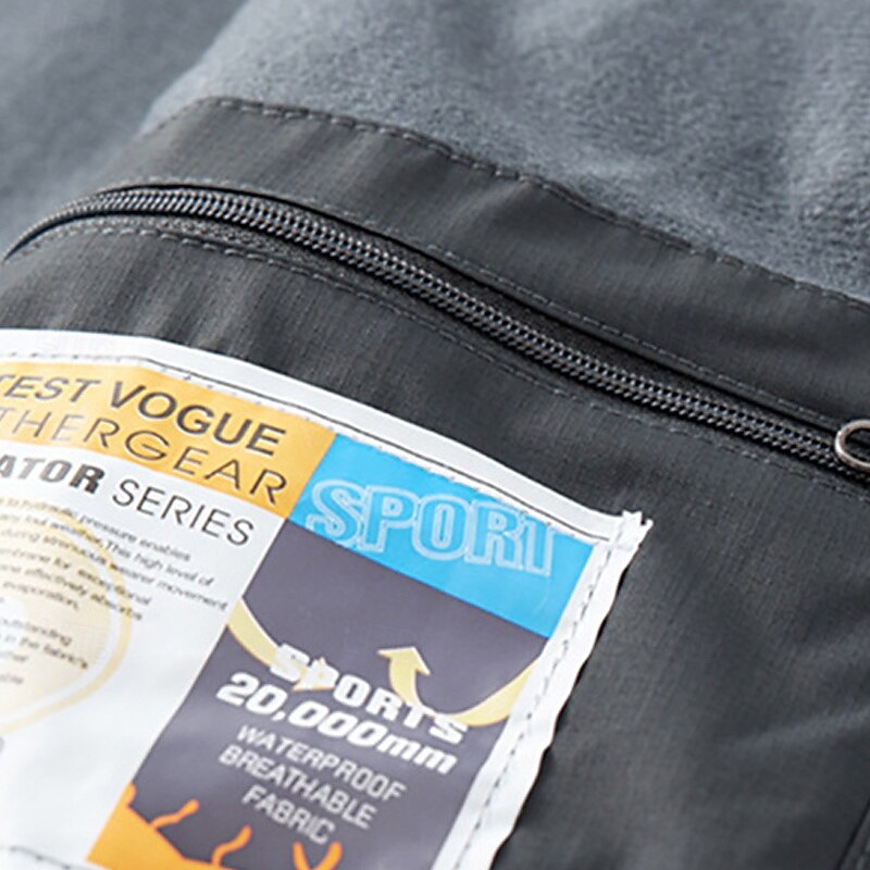 Homens Jaqueta Softshell Jaqueta de Trilha Inverno Ao ar livre Bloco de cor A Prova de Vento Impermeável Jaquetas 3-em-1 Jaquetas em Velocino Jaqueta corta-vento Viajar Cinzento Escuro Preto Marfim de 2025 por $90.99 –P12