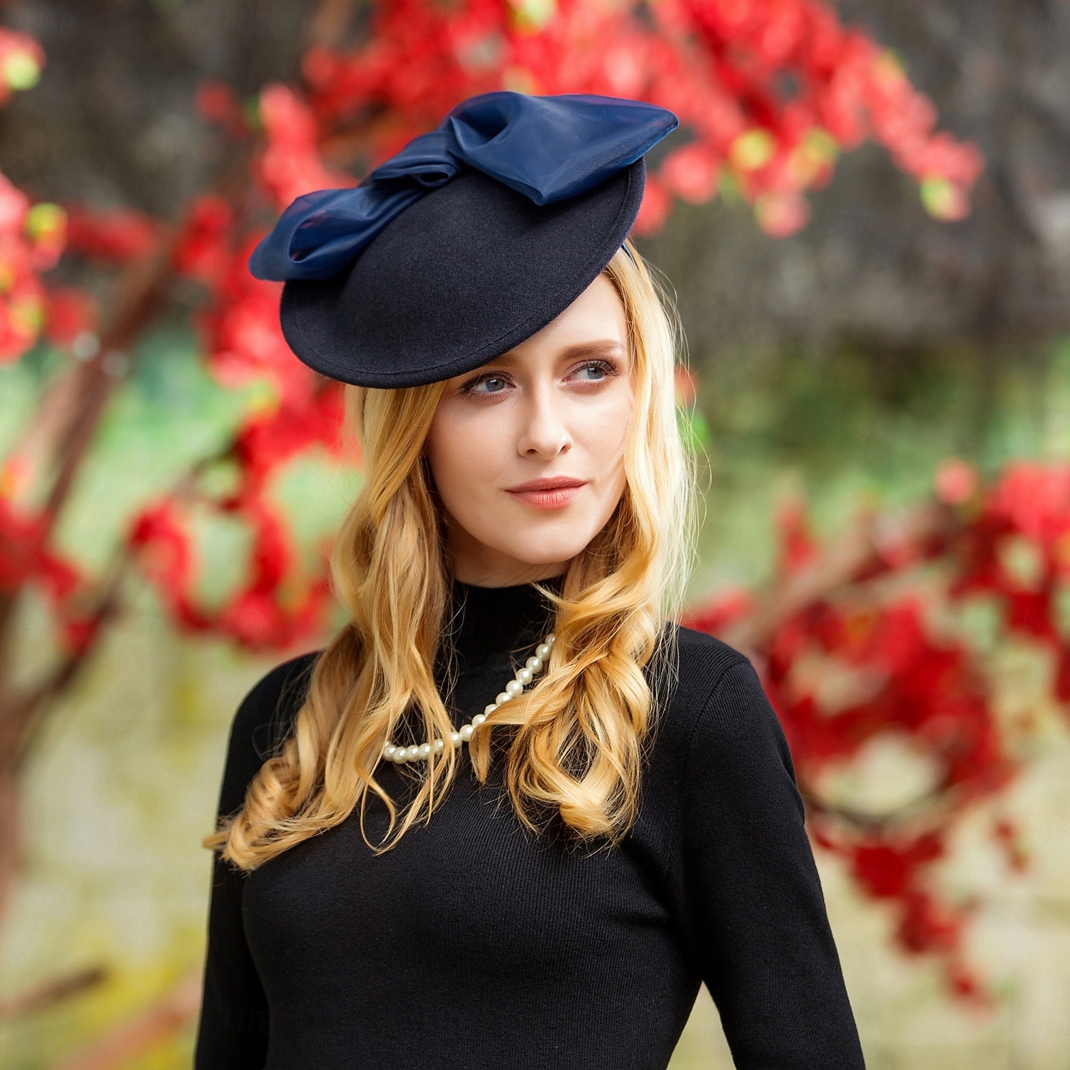 шляпы 100% шерсть шляпа-блюдце цилиндр свадебный коктейль элегантный свадебный с бантом сращивание головной убор головной убор 2026 - $27.99 –P9