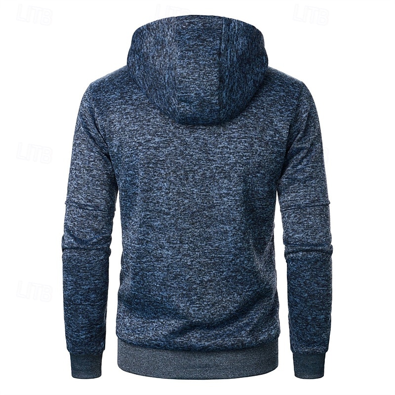 Herren Strickjacke Kurzer Pullover Zip Pullover Reißverschluss Strickpullover Gerippt Stricken Standard Tasche Feste Farbe Mit Kapuze Modisch Klassisch Urlaub Freizeitskleidung Bekleidung Herbst 2025 - $18.99 –P9