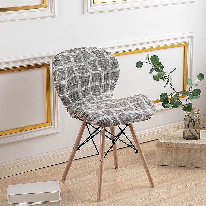 Funda elástica para silla de comedor, funda duradera y flexible, perfecta para proteger y renovar sus sillas, agrega estilo y comodidad a la decoración de su sala de estar, comedor o oficina. 2025 - $12.49 –P13