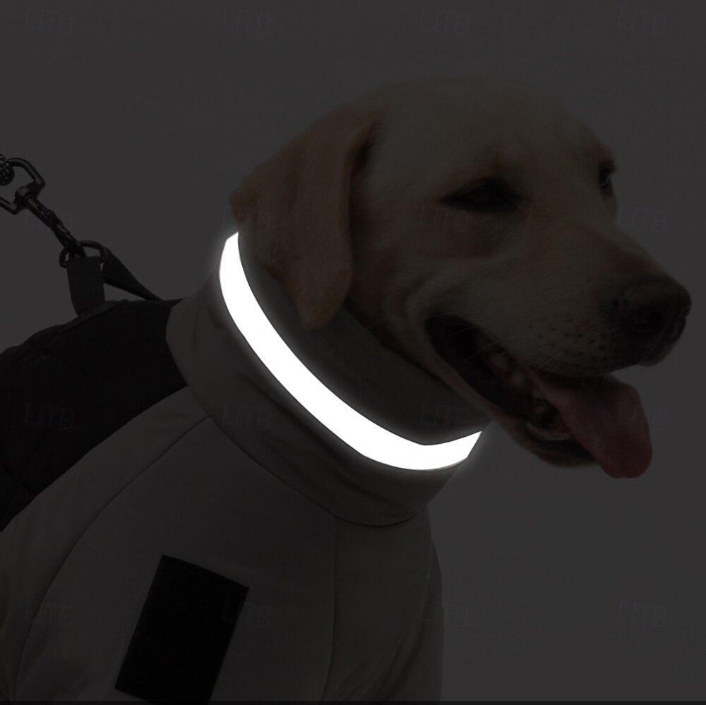 Hund Kappor Jakke Puffer Jack Vinter Reflekterande Vattentät Varm Utomhus Inomhus Hemma kläder Stor 2025 - $21.99 –P6