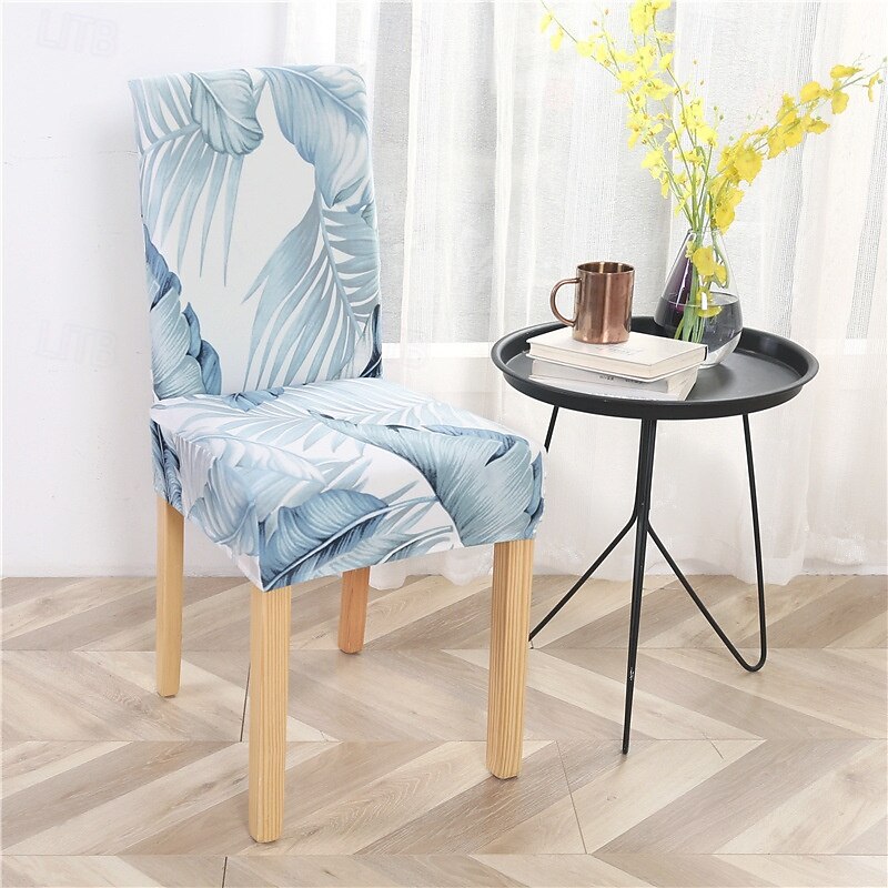 Funda elástica para silla de comedor, funda elástica y duradera para silla de comedor con respaldo alto, ideal para proteger y refrescar las sillas de comedor, agrega comodidad y estilo a la decoración de su comedor 2025 - $10.99 –P6