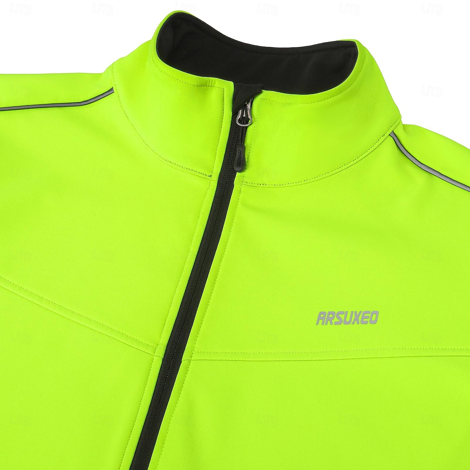 Arsuxeo Herren Fahrradjacke Radjacke Fleecejacke Winter Radfahren Warm Feuchtigkeitsableitung Atmungsaktivität Fahhrad Jacke Kapuzenshirt MTB Mountain Rennrad Radfahren in der Stadt Schwarz Orange 2025 - $54.99 –P1