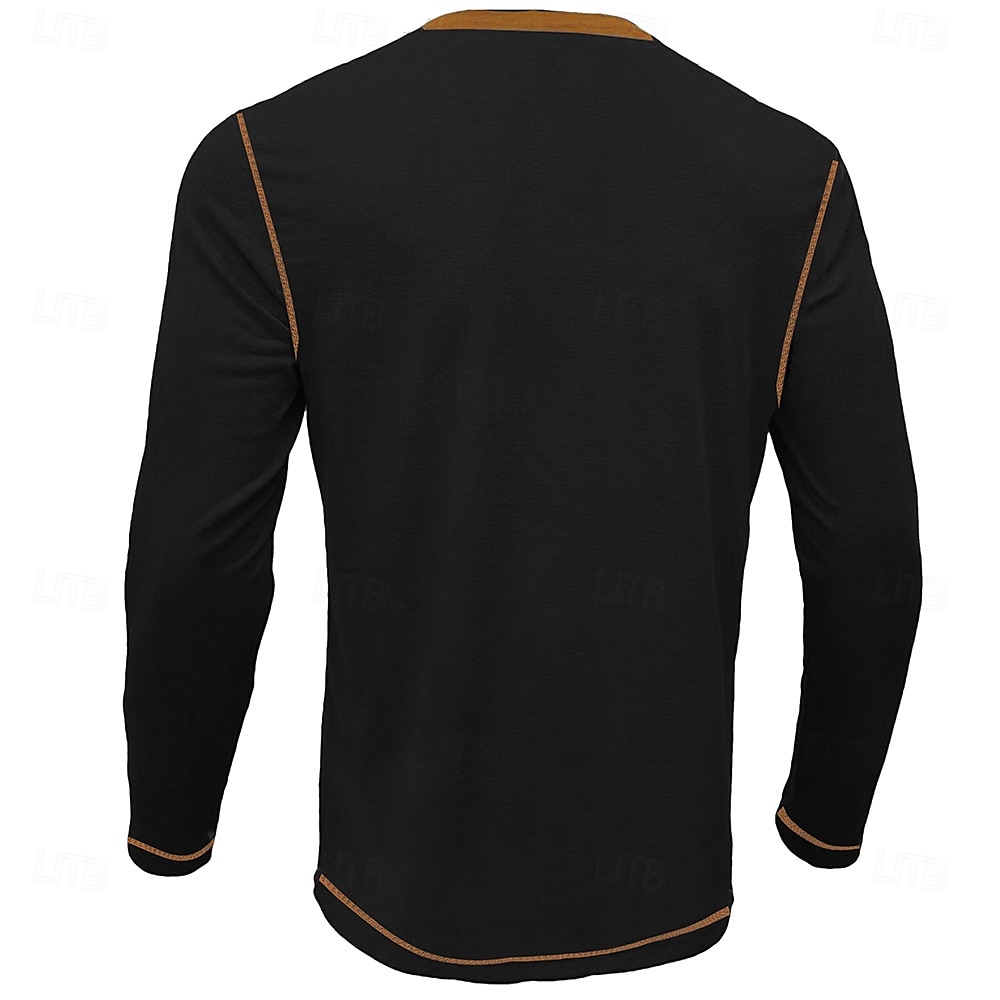 Men's Animal Deer Henley Shirt Long Sleeve T shirt 3D Print Henley Shirt Retro Vintage Cowboy Casual Daily Holiday Black Dark Blue Summer Spring Fall Clothing Apparel Normal S M L XL XXL XXXL 2025 - $22.99 –P2