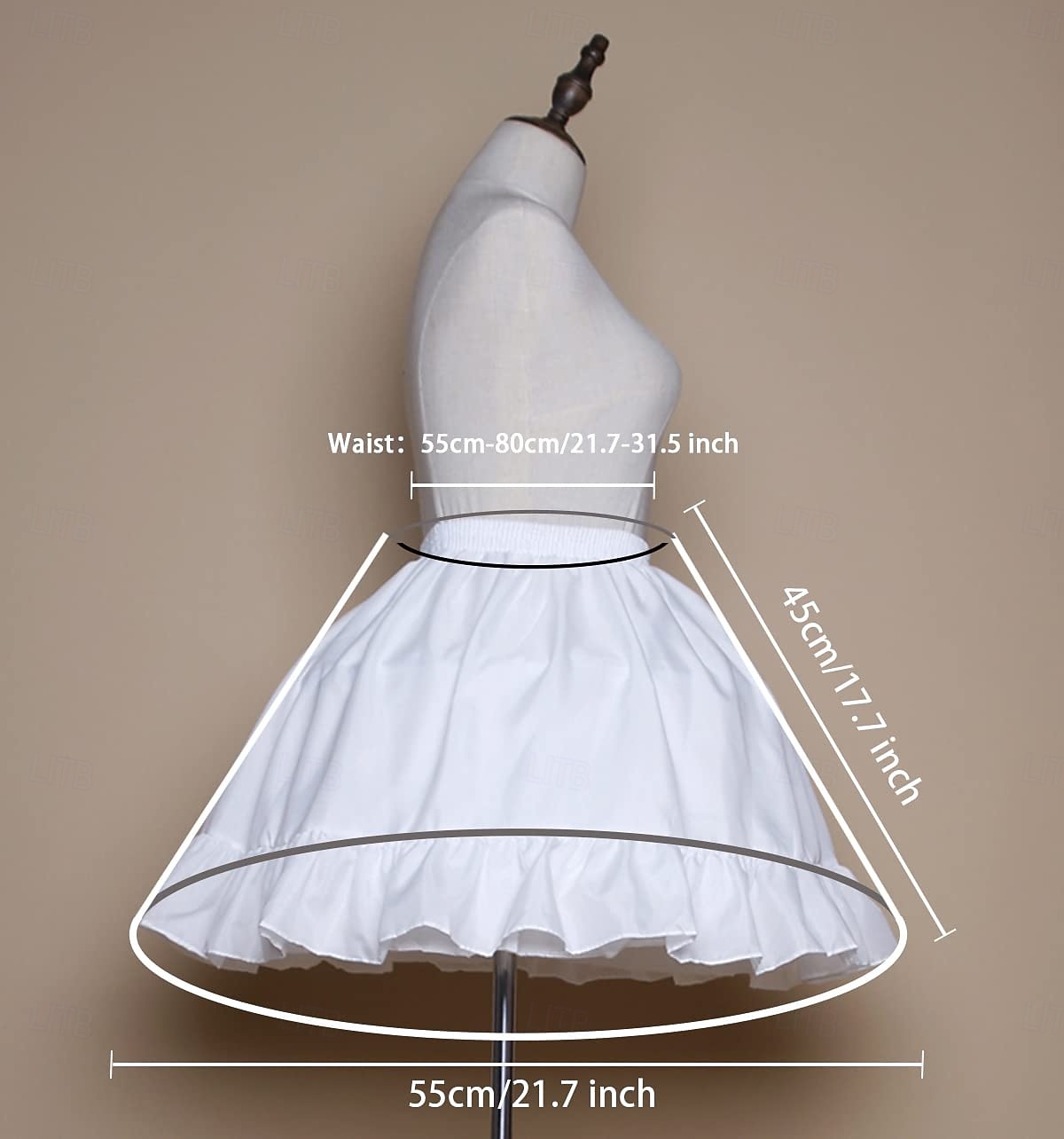 Rococo Victorian Princess Petticoat Hoop Skirt Under Skirt Tulle Skirt Solid Color Fancy Dress Women's Masquerade Event / Party Prom Adults' Skirt 2026 - $18.99 –P3