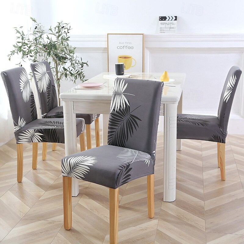 Funda elástica para silla de comedor, funda elástica y duradera para silla de comedor con respaldo alto, ideal para proteger y refrescar las sillas de comedor, agrega comodidad y estilo a la decoración de su comedor 2025 - $10.99 –P17